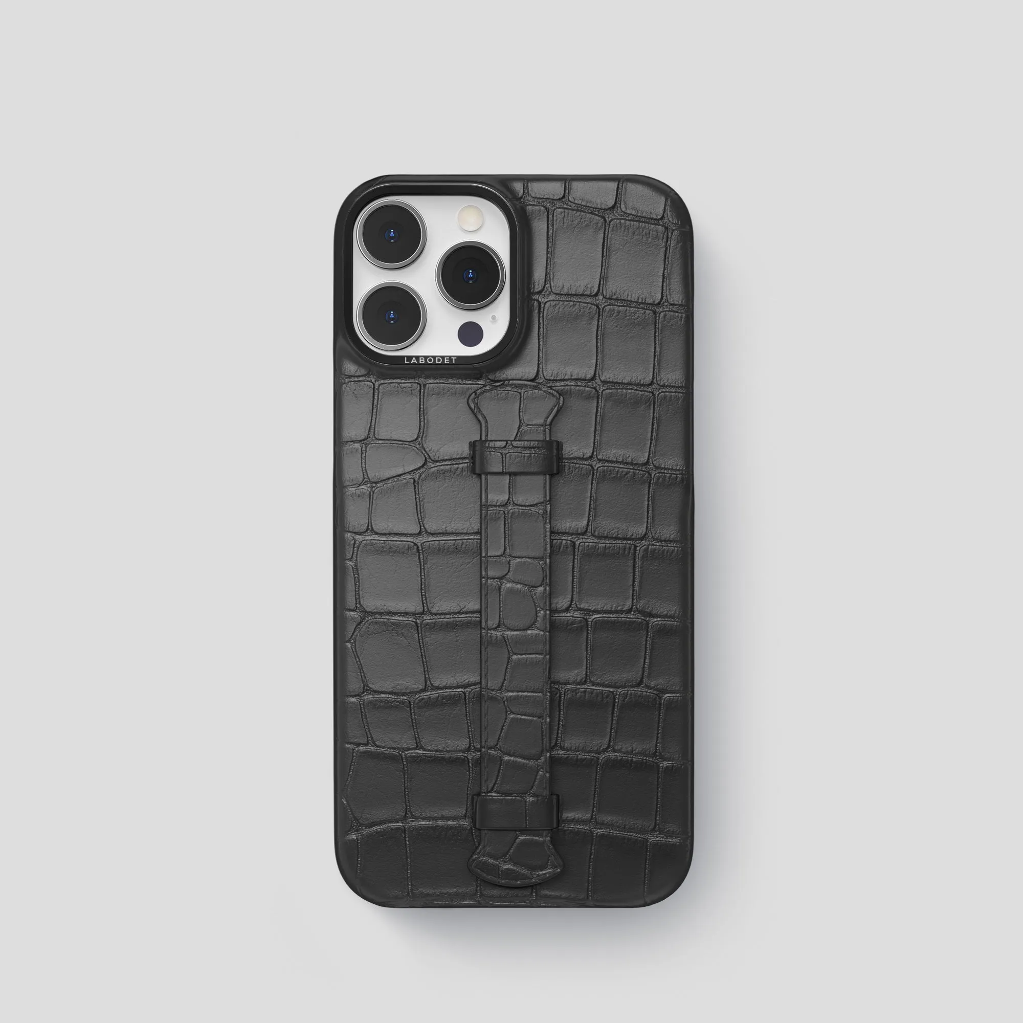 Center Handle For iPhone 15 Pro In Alligator Soft coating