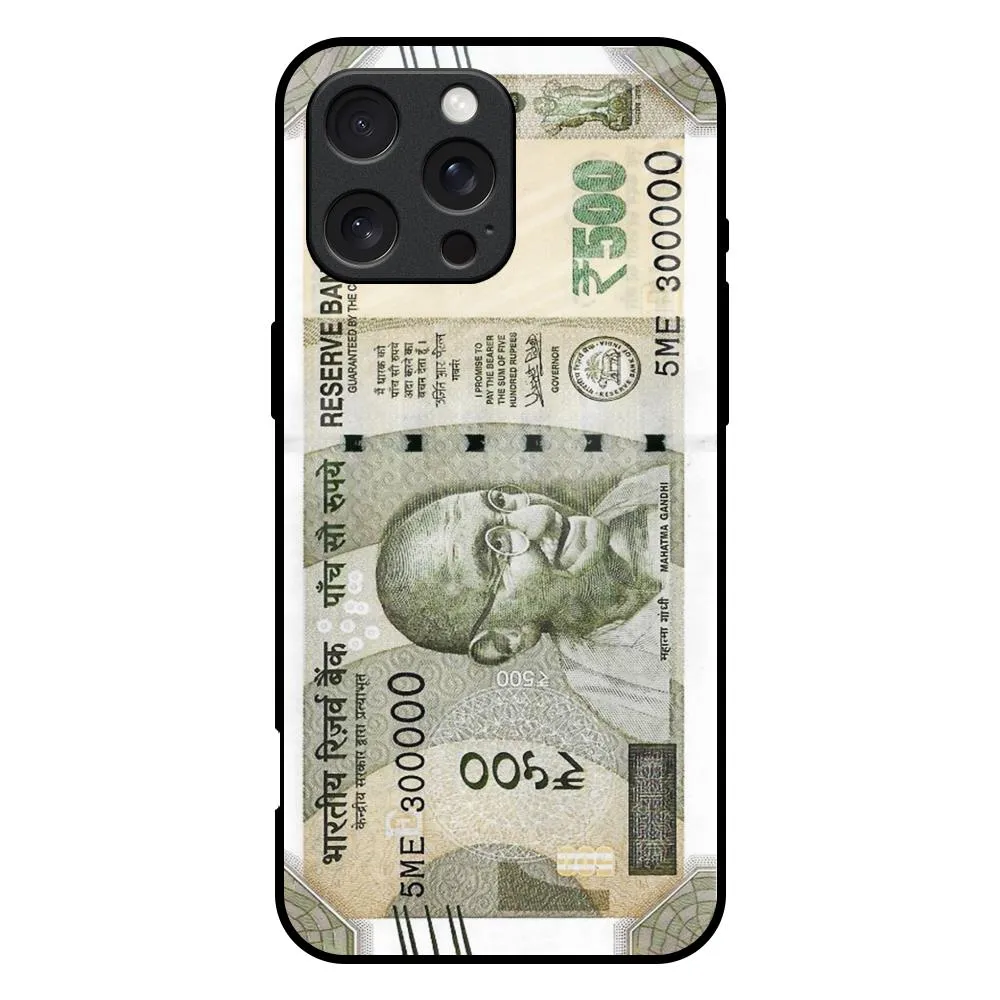 Modern Build Compact Pattern Cash Mantra Glass Case for iPhone 16 Pro Max