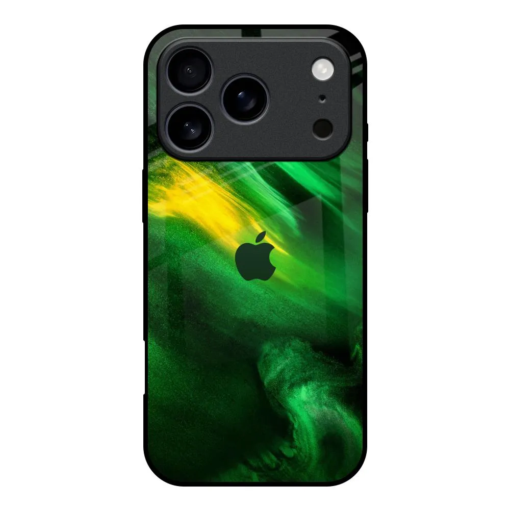 Hard Shell Elegant Texture Layer Forest Galaxy Glass Case for iPhone 17 Pro