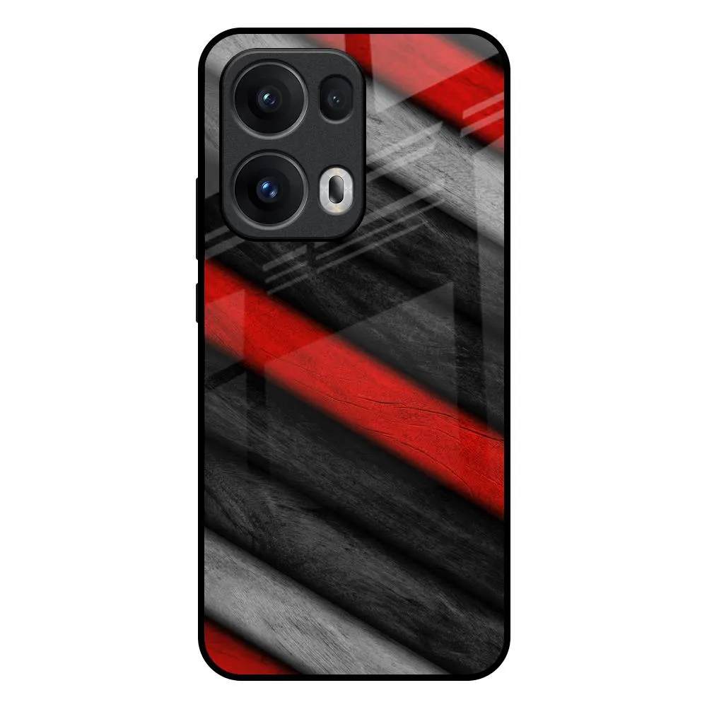Soft Wooden Texture Glass Case for Oppo Reno13 Pro 5G Printed Artwork Sleek Profile