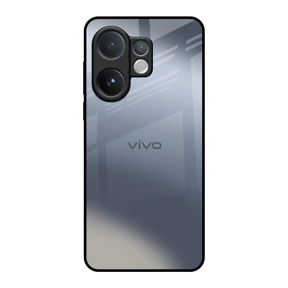 Refined Texture High Durability Space Grey Gradient Glass Case for Vivo V60 5G