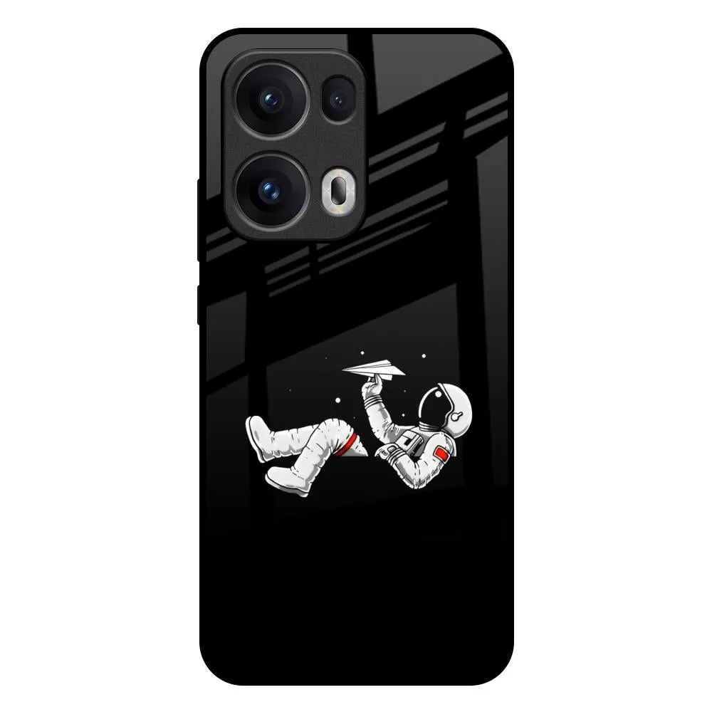 Hybrid Material Space Traveller Glass Case for Oppo Reno13 Pro 5G