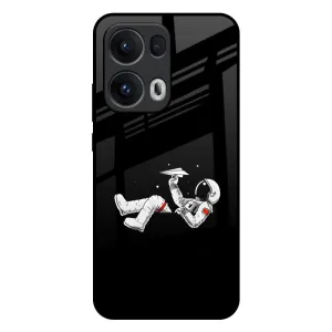 Hybrid Material Space Traveller Glass Case for Oppo Reno13 Pro 5G