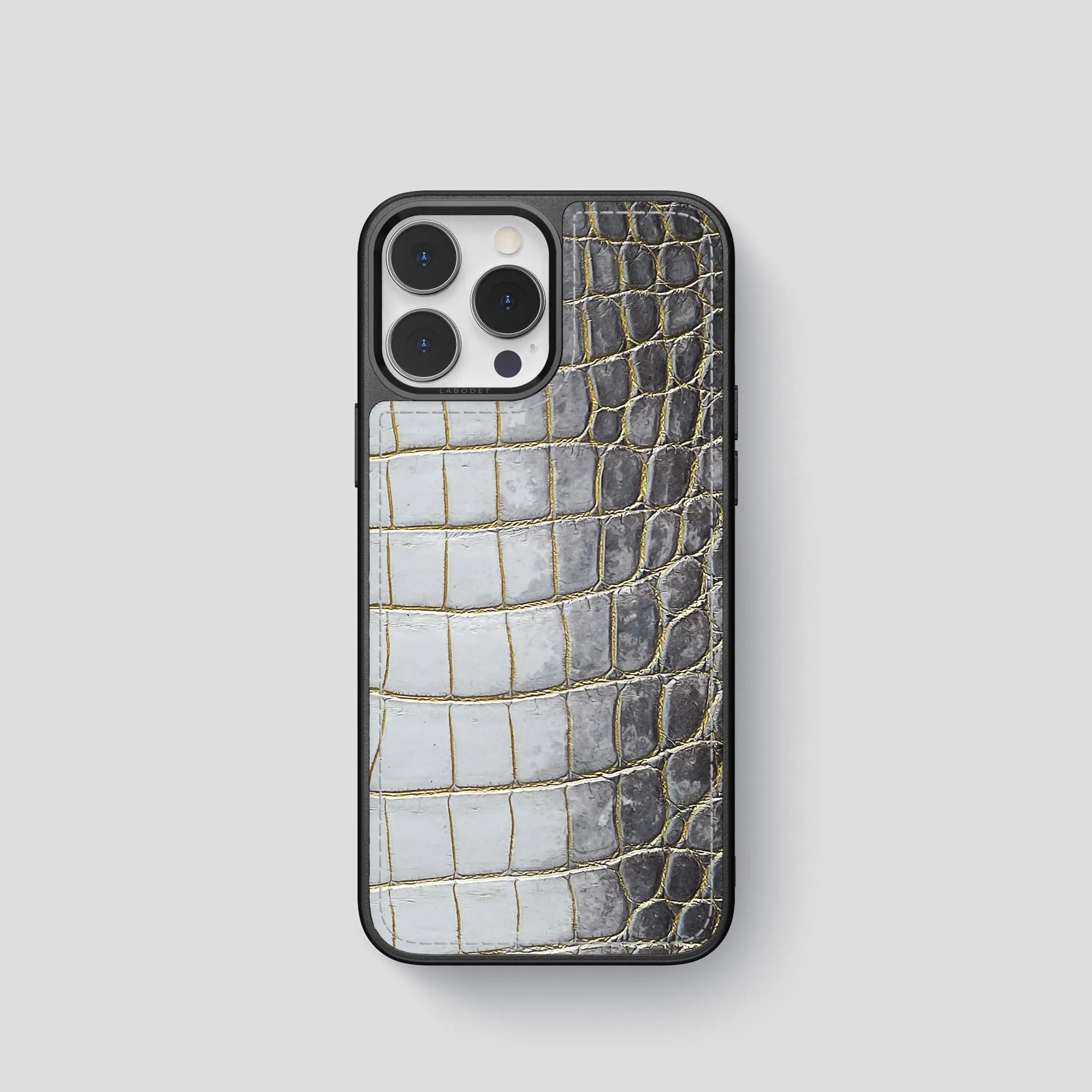 Sport Case For iPhone 15 Pro In Himalayan Crocodile Smooth Touch Stylish Detailing