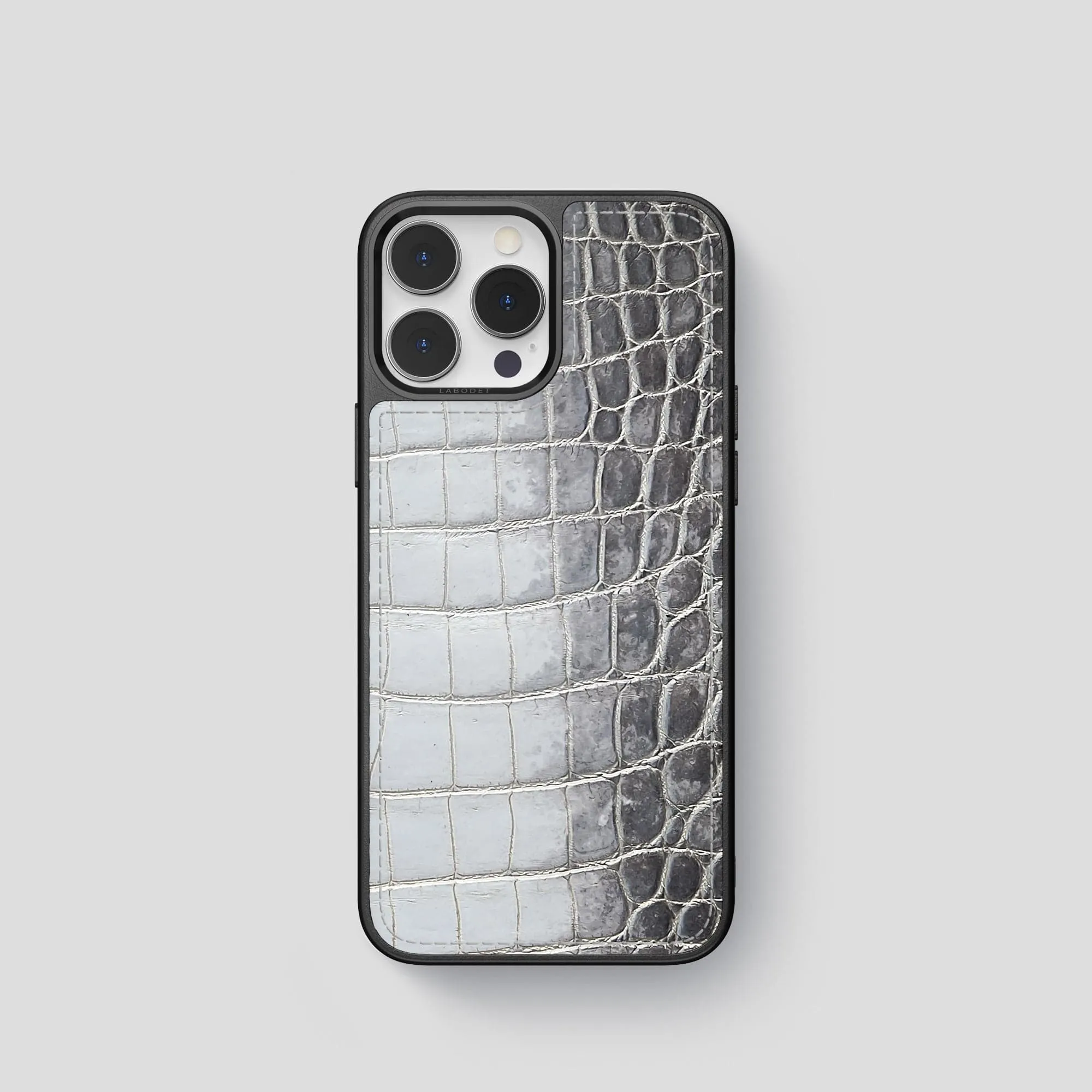 Protective Texture Finish Marble Pattern Sport Case For iPhone 15 Pro In Himalayan Crocodile