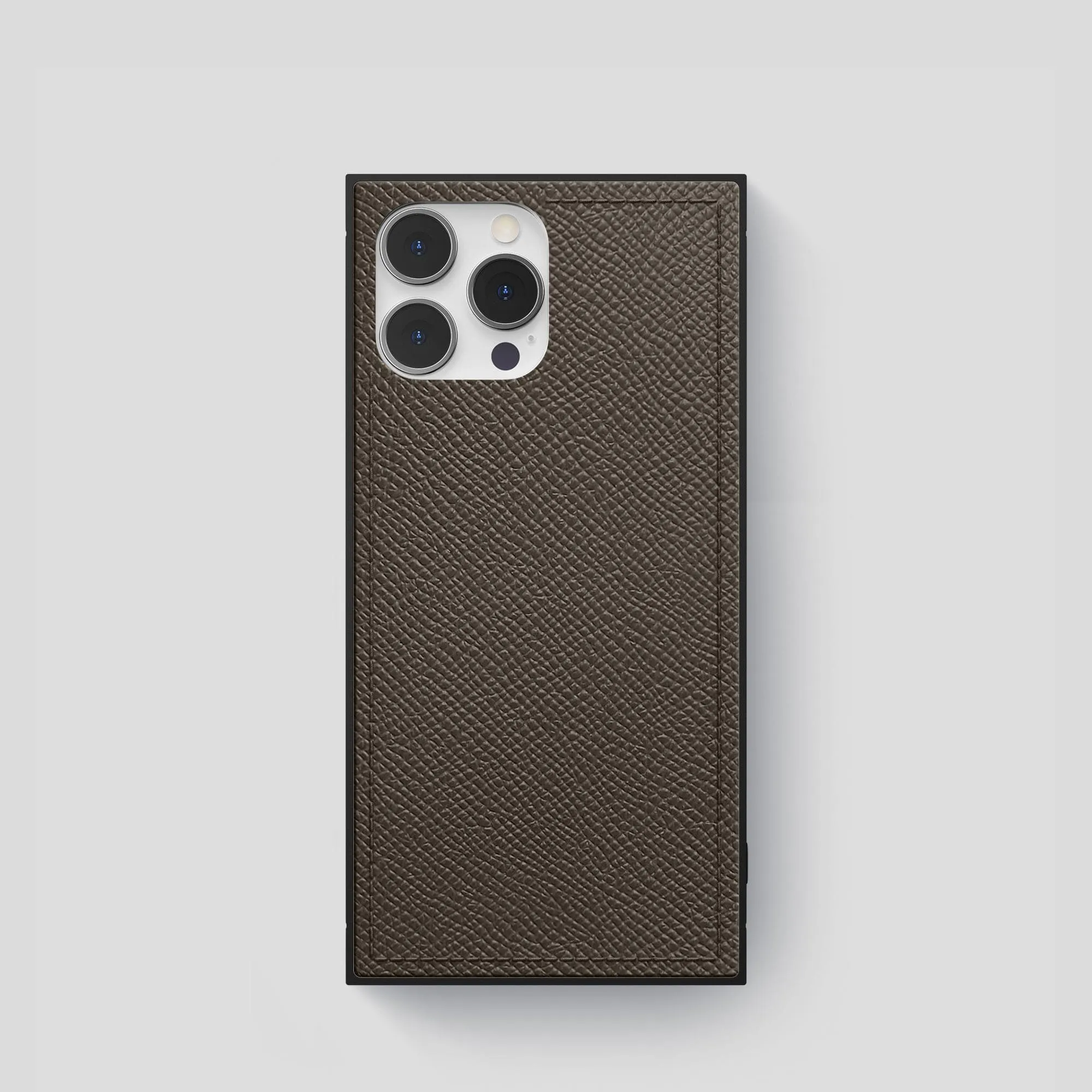 Elegant Surface Square Case For iPhone 15 Pro In Epsom-Style Calf