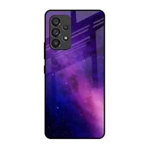 Minimal Pattern Stars Life Glass Case For Samsung Galaxy A53 5G