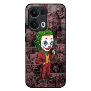 Joker Cartoon Glass Case for Oppo Reno13 Pro 5G Compact Texture Layer