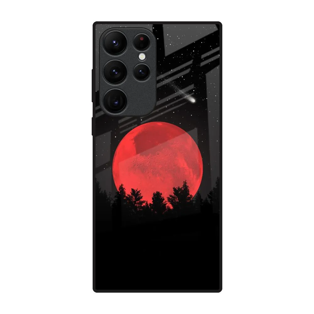 Minimal Aesthetic Touch Moonlight Aesthetic Glass Case For Samsung Galaxy S22 Ultra 5G