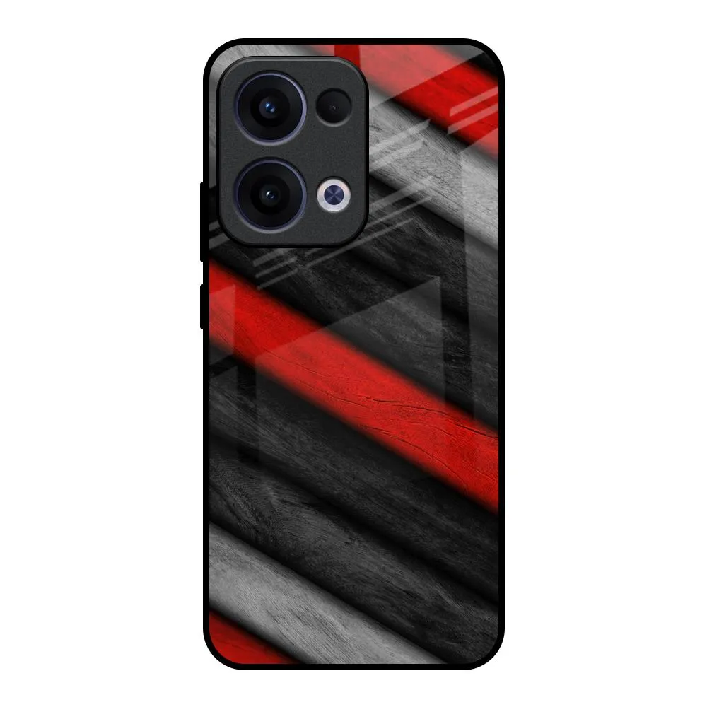 Elegant Touch Gloss Surface Soft Wooden Texture Glass Case for Oppo Reno13 5G