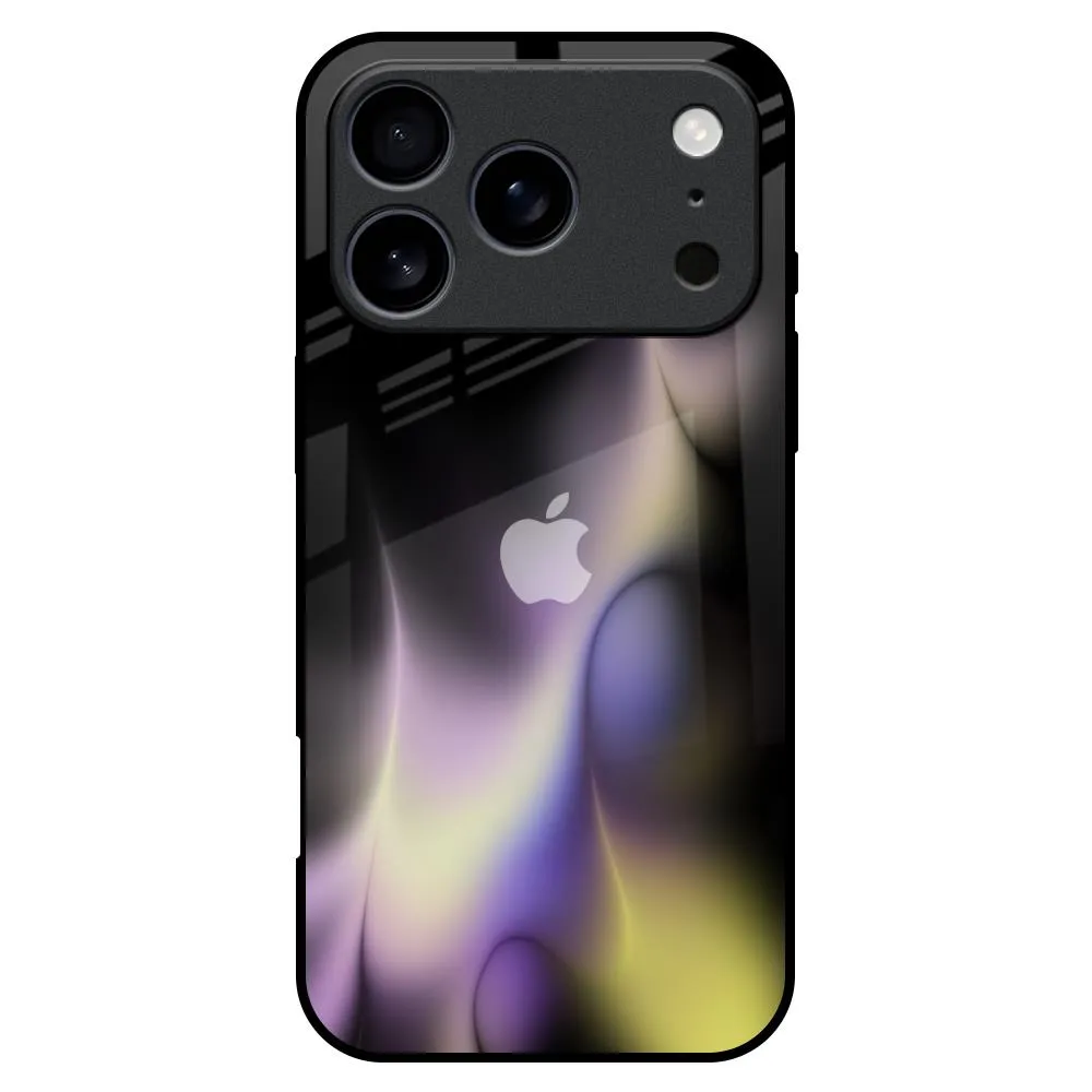 Luxury Texture Design Flames Flow Glass Case for iPhone 17 Pro Max