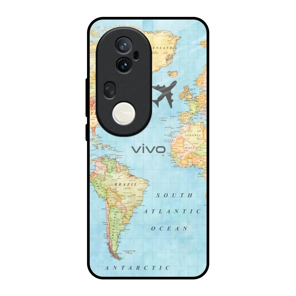 Modern Surface Design Fly Around The World Glass Case for Vivo T4 Ultra 5G
