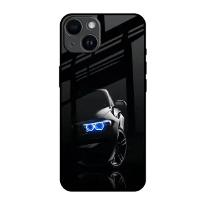 Car In Dark Glass Case for iPhone 14 Flexible Detail Design