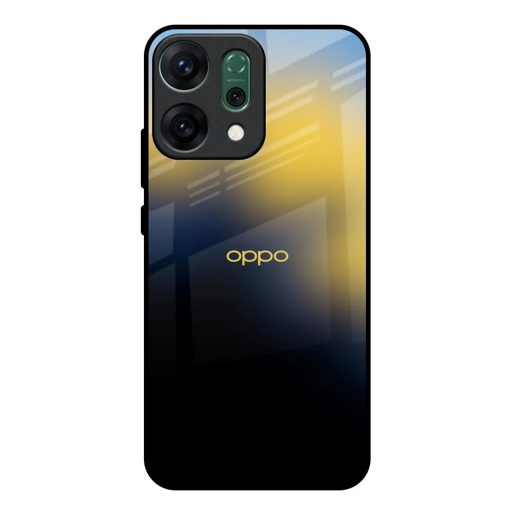 Smooth Lining Sunflower Garden Glass Case for Oppo Reno14 Pro 5G