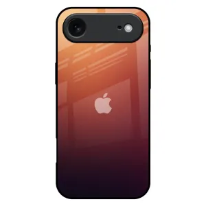 slim fit High Quality Sunset Background Glass Case for iPhone 17 Air
