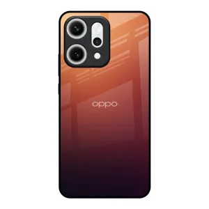 Sunset Background Glass Case for Oppo Reno14 5G Anti glare Drop Protection