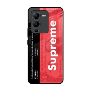 Supreme Ticket Glass Case for Vivo V25 Pro Scratch Barrier
