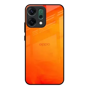 Tangy Orange Glass Case for Oppo Reno14 Pro 5G Creative Pattern