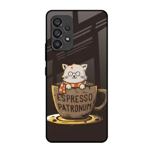 Tea With Kitty Glass Case For Samsung Galaxy A53 5G Comfort Style Refined Shield
