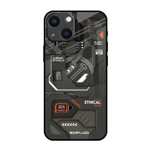 Tech Aesthetics Glass Case for iPhone 14 Plus Cushioned Edge Easy Grip