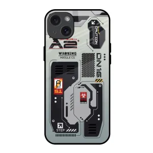 Techno Vibes Glass Case for iPhone 15 Plus Soft Shape