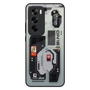 Techno Vibes Glass Case for Oppo Reno 12 5G Minimal Cover Soft Grip Layer