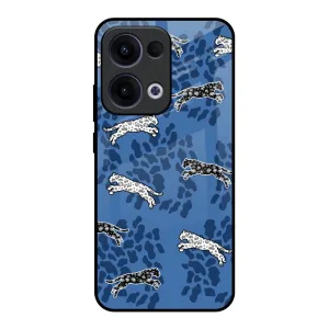 Blue Cheetah Glass Case for Oppo Reno13 5G Portable Shield Comfort Fit Edge