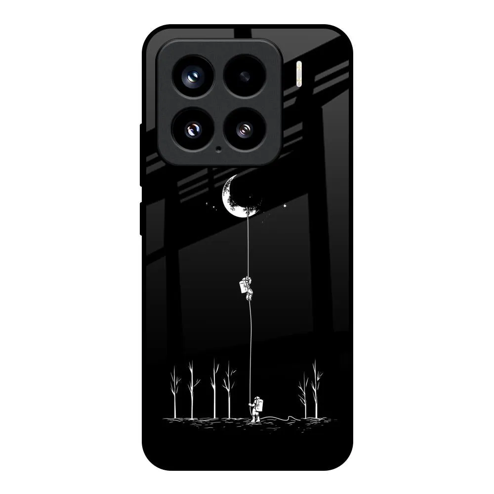 Catch the Moon Glass Case for Mi 15 5G Luxury Layer Texture