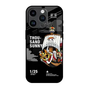 Smooth Layer Texture Polished Detail Edge Thousand Sunny Glass Case for iPhone 14 Pro