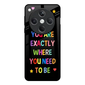 Magical Words Glass Case for Oppo Find X8 5G Stylish Texture