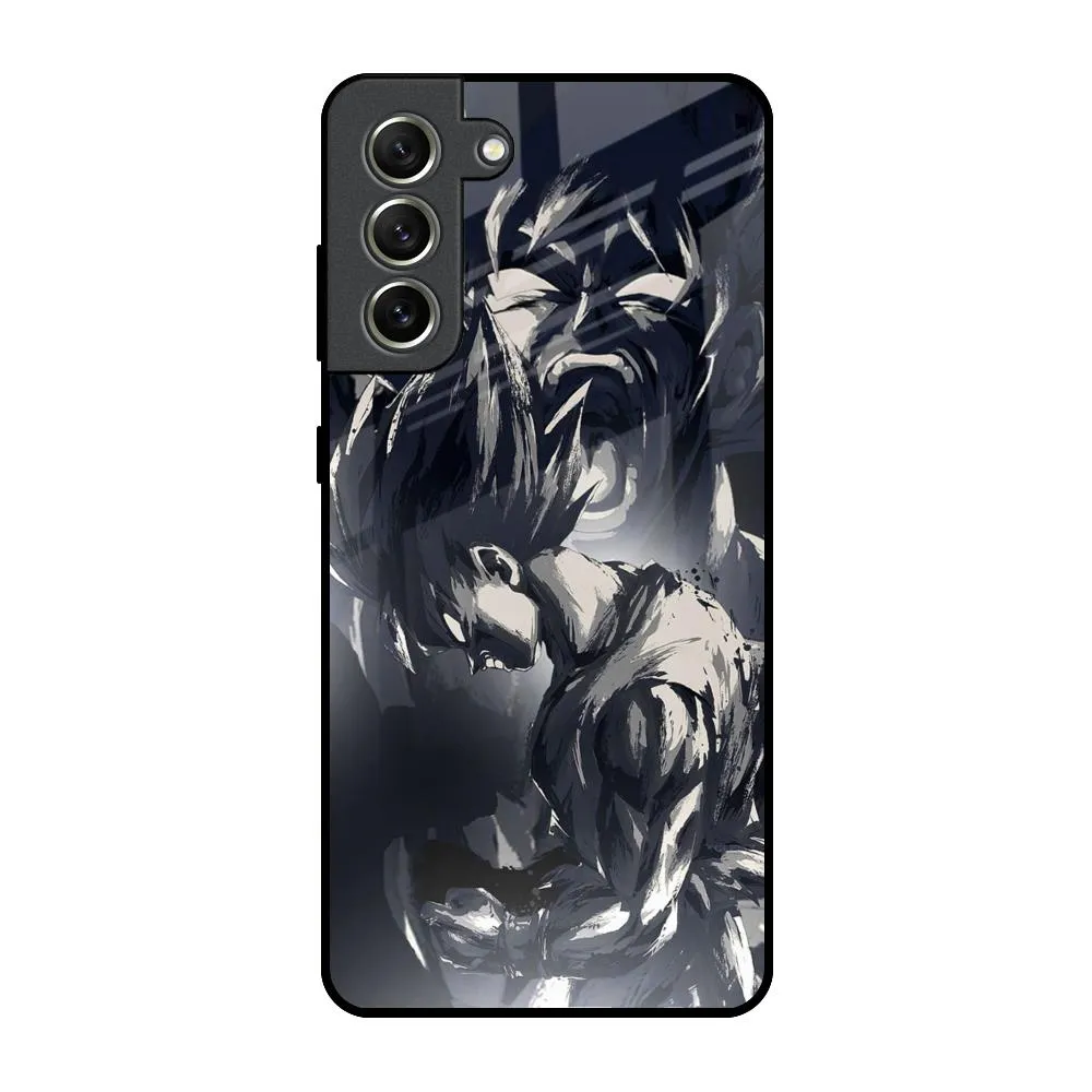 Soft edges Sketch Art DB Glass Case for Samsung Galaxy S21 FE 5G