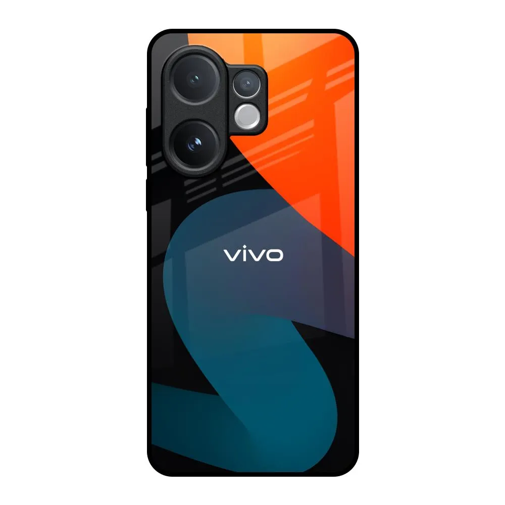 Bold Line Glass Case for Vivo V60 5G Vibrant pattern