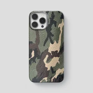 Compact Pattern Classic Case For iPhone 15 Pro Max In Calf