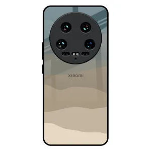 Abstract Mountain Pattern Glass Case for Mi 14 Ultra 5G Premium Texture Design Protective Finish