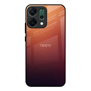 Sunset Background Glass Case for Oppo Reno14 Pro 5G Luxury Surface Layer Scratch Guard