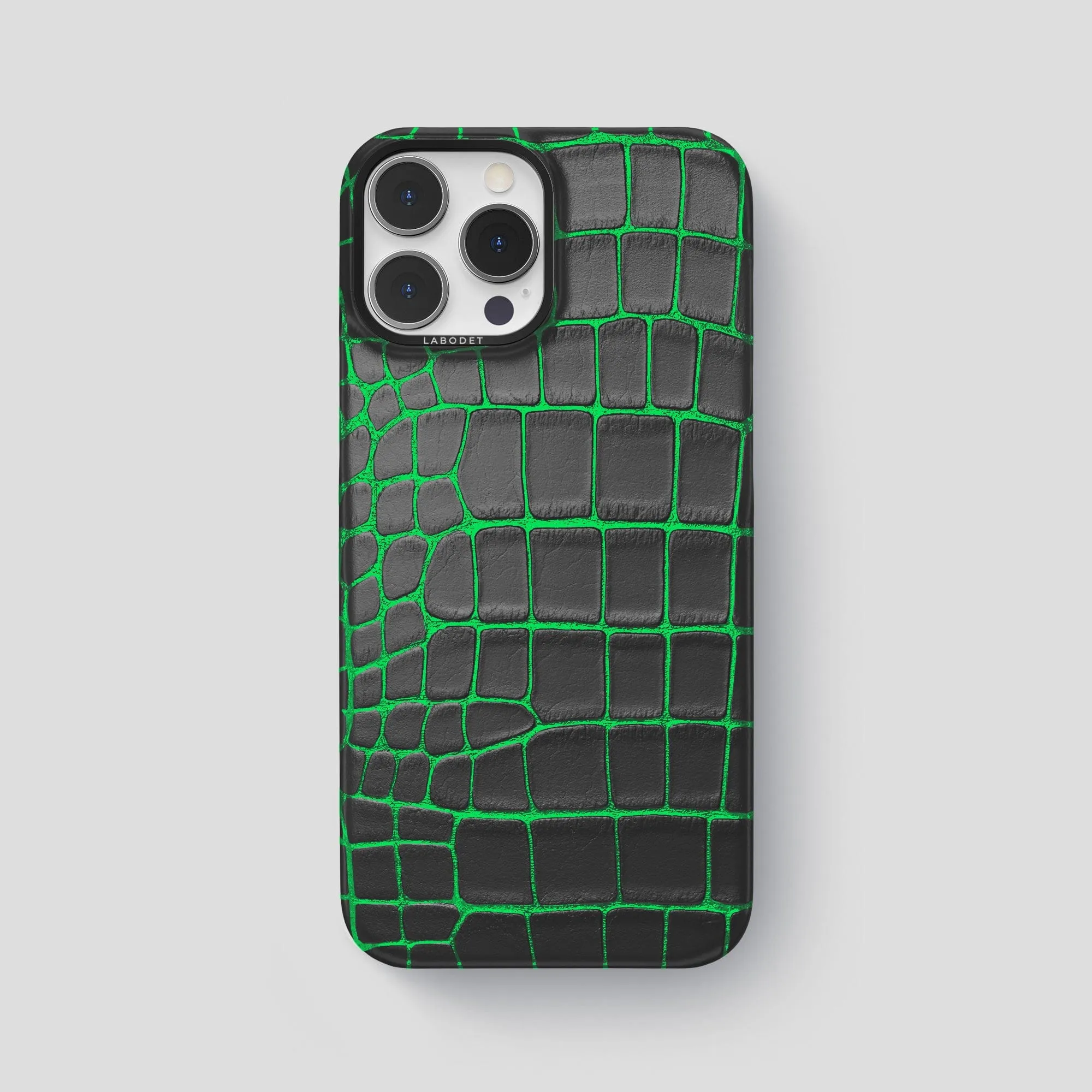 Matte Coating Classic Case For iPhone 15 Pro Max In Luminescent Alligator