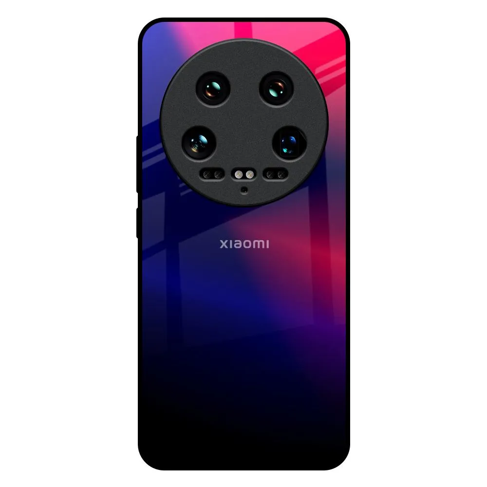 Blue Ombre Glass Case for Mi 14 Ultra 5G Smooth Finish Touch Handcrafted Design