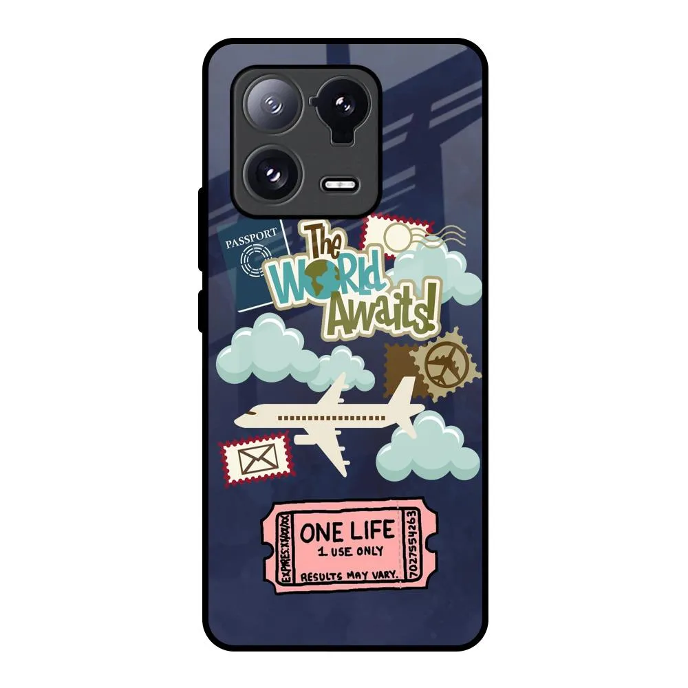 Rugged Pattern Design Tour The World Glass Case For Mi 13 Pro