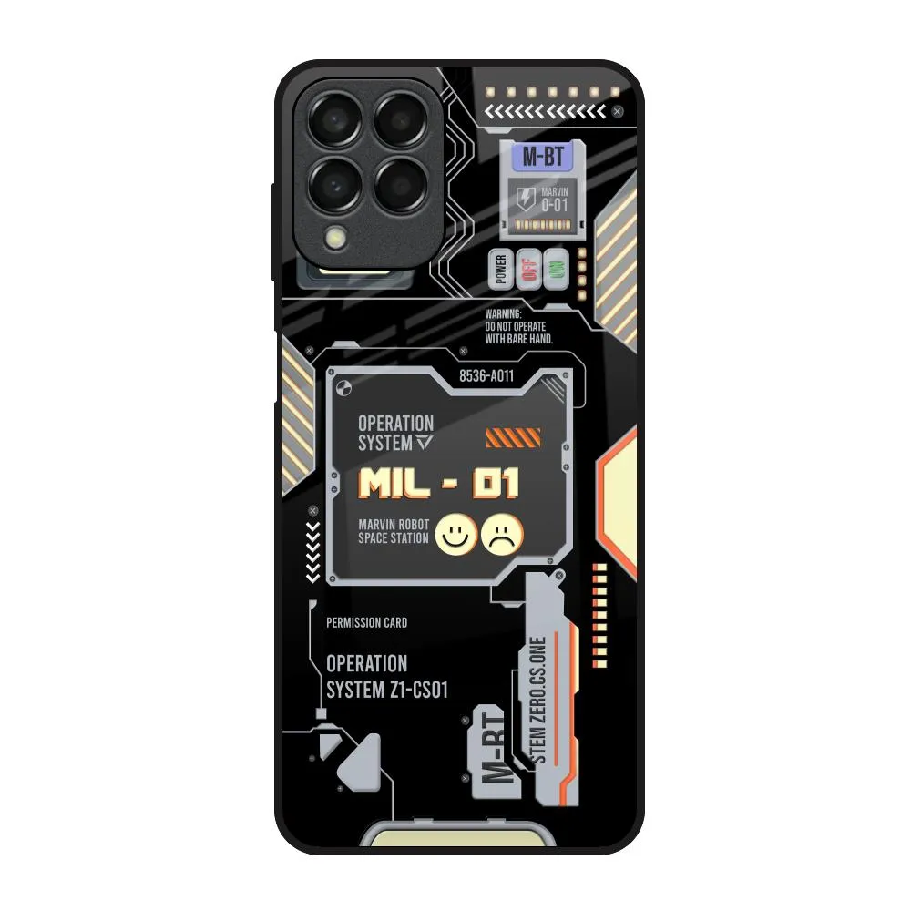 Flexible Layer Design custom design Exposed Parts Glass Case for Samsung Galaxy M53 5G