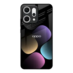 Color Icon Glass Case for Oppo Reno14 5G Hard Shell Impact Cushion