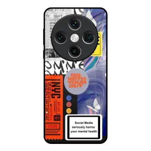 Compact Grip Premium Texture Layer Smile for Camera Glass Case for Oppo Find x8 Pro