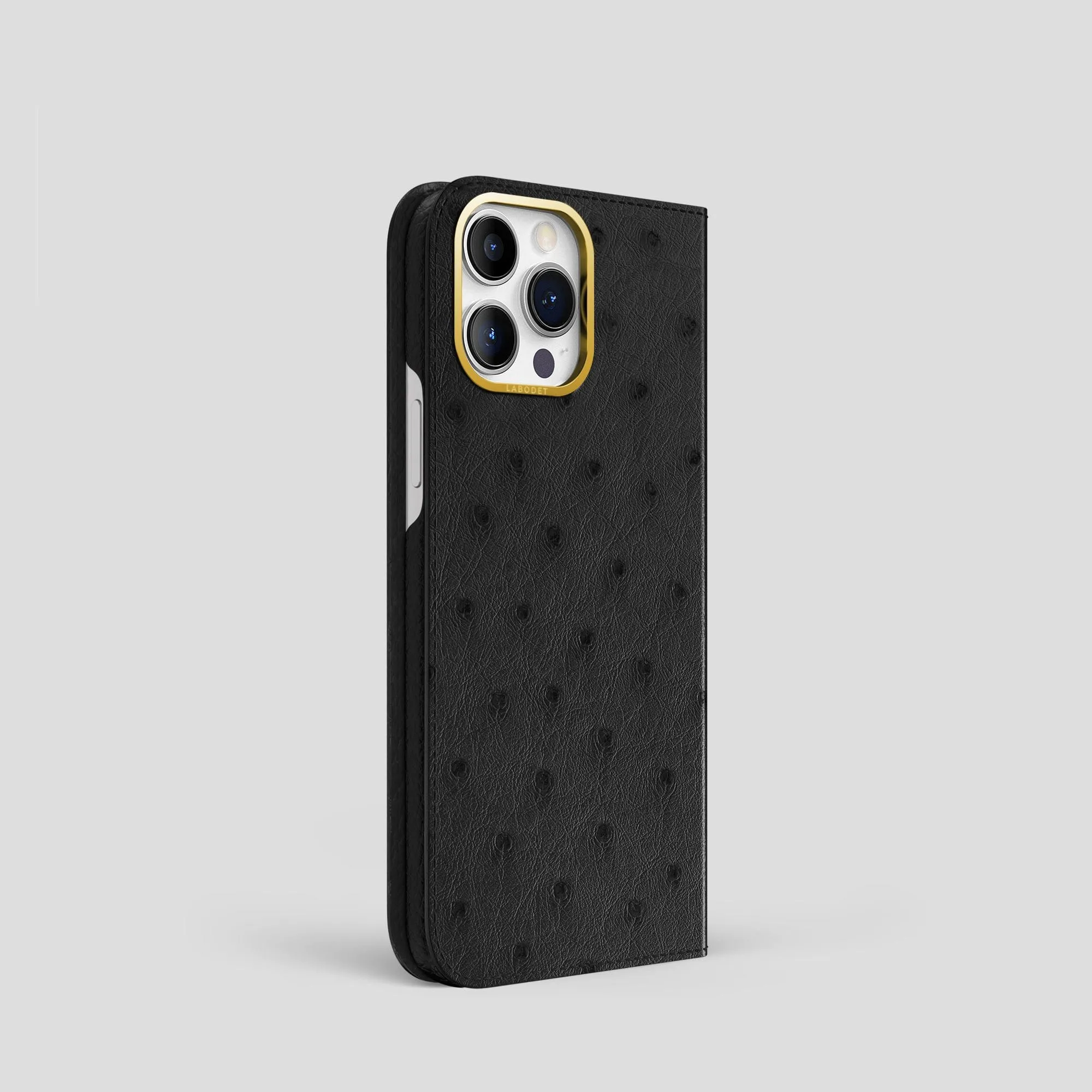 Modern Accent Refined Protection Folio Case For iPhone 15 Pro In Ostrich