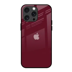 Classic Burgundy Glass Case for iPhone 15 Pro Max Lightweight Shell Vibrant Finish