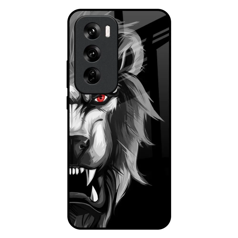 Wild Lion Glass Case for Oppo Reno 12 Pro 5G Durable Design