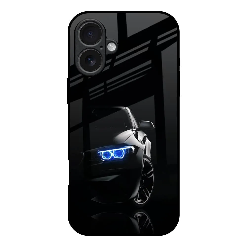 Strong protection Car In Dark Glass Case for iPhone 17