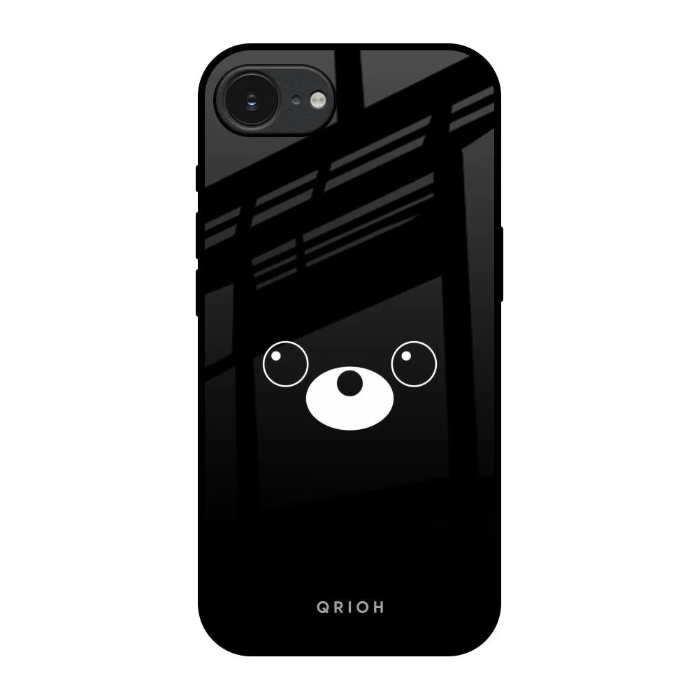 Versatile Accessory Cute Bear Glass Case for Apple iPhone 16e