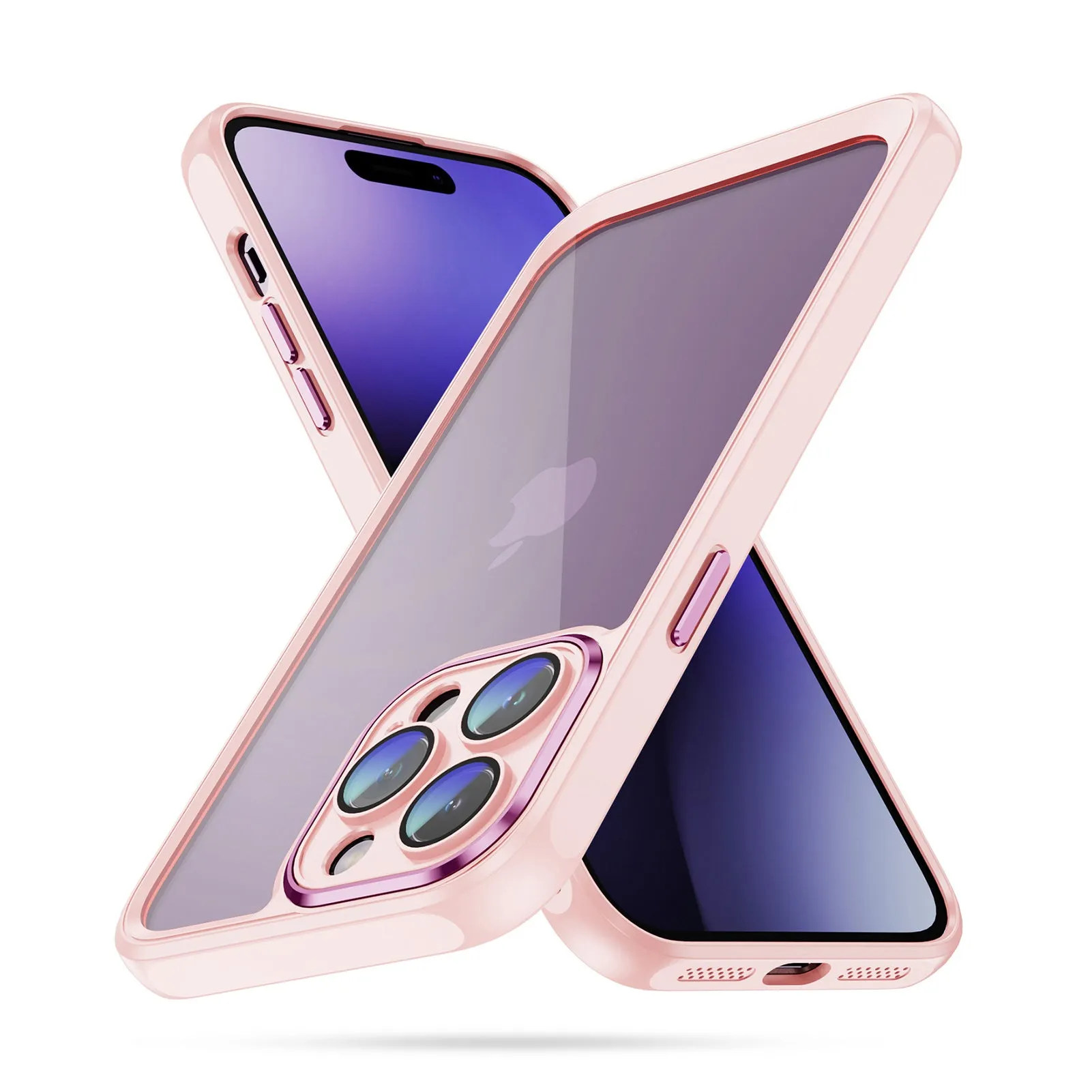 Apricot Hybrid Back Cover for iPhone Stylish Finish Texture