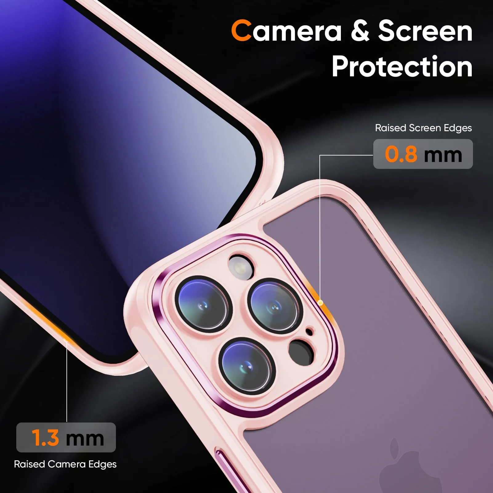 Apricot Hybrid Back Cover for iPhone Flexible Comfort Protective Build