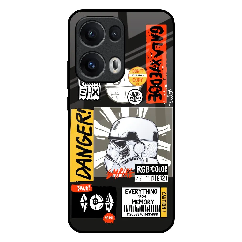 Classic Grip Galaxy Edge Glass Case for Oppo Reno13 Pro 5G