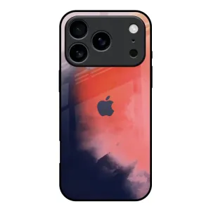 Transparent Look Elegant Texture Layer Scary Weather Glass Case for iPhone 17 Pro